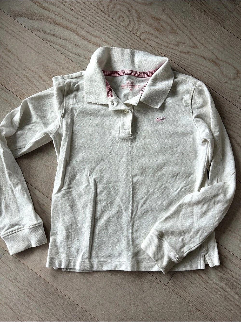 vineyard vines Long Sleeve Polo in White Size XS (5/6)